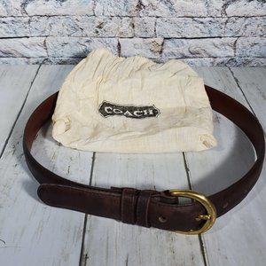 Coach Vintage Brown Leather Belt sz Small